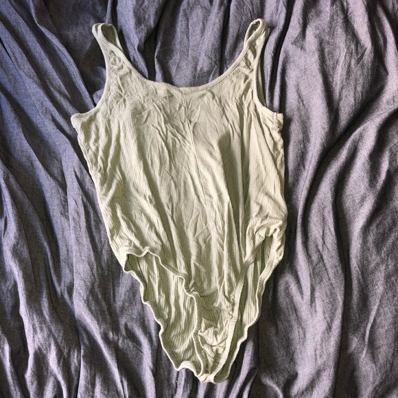 The Hanger Other - Army green low back body suit